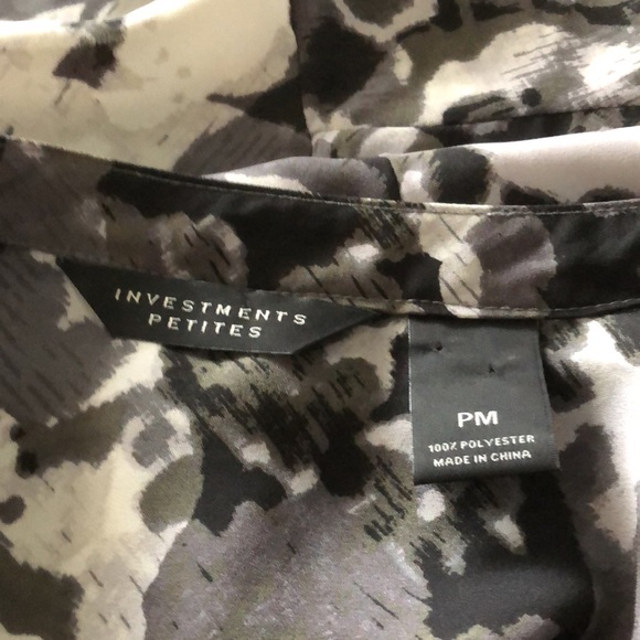 Blouse jacket investments  sz  PET MED black white - Picture 14 of 15